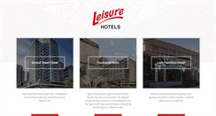 Desktop Screenshot of leisurehotels.co.za